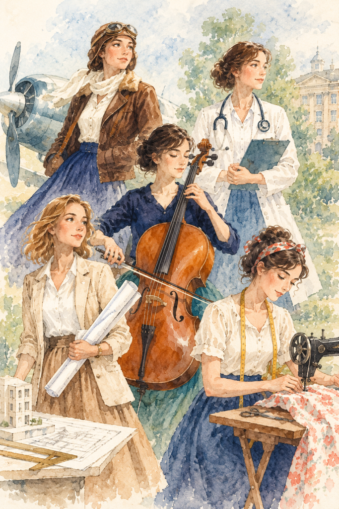 portrait aquarelle de femmes inspirantes